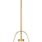 Z-Lite Z Studio 13" Heritage Brass Steel and Ivory Fabric Pendant Light