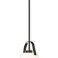 Z-Lite Z Studio 13" Matte Black Steel and Ivory Fabric Pendant Light