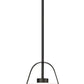 Z-Lite Z Studio 13" Matte Black Steel and Ivory Fabric Pendant Light