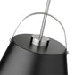 Z-Lite Z-Studio 18" 1-Light Matte Black and Brushed Nickel Pendant Light