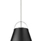 Z-Lite Z-Studio 18" 1-Light Matte Black and Brushed Nickel Pendant Light