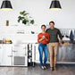 Z-Lite Z-Studio 18" 1-Light Matte Black and Brushed Nickel Pendant Light
