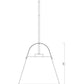 Z-Lite Z-Studio 18" 1-Light Matte White and Brushed Nickel Pendant Light
