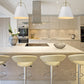 Z-Lite Z-Studio 18" 1-Light Matte White and Heritage Brass Pendant Light