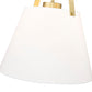 Z-Lite Z Studio 18" Heritage Brass Steel and Ivory Fabric Pendant Light
