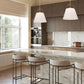Z-Lite Z Studio 18" Heritage Brass Steel and Ivory Fabric Pendant Light