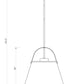 Z-Lite Z Studio 18" Heritage Brass Steel and Ivory Fabric Pendant Light