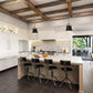 Z-Lite Z-Studio 8" 1-Light Matte Black and Heritage Brass Mini Pendant Light With Metal Shade