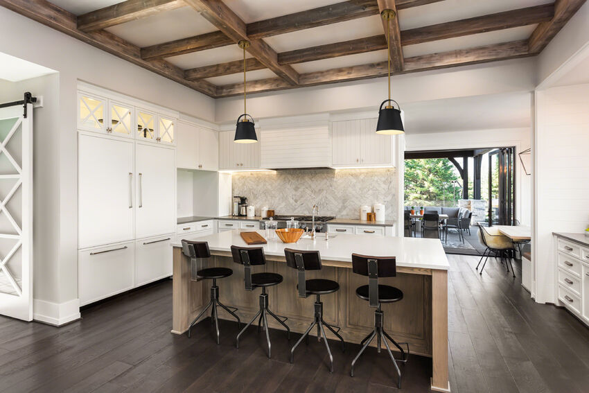 Z-Lite Z-Studio 8" 1-Light Matte Black and Heritage Brass Mini Pendant Light With Metal Shade