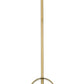 Z-Lite Z-Studio 8" 1-Light Matte Black and Heritage Brass Mini Pendant Light With Metal Shade