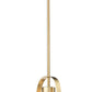 Z-Lite Z Studio 8" Heritage Brass Steel and Ivory Fabric Pendant Light
