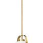 Z-Lite Z Studio 8" Heritage Brass Steel and Ivory Fabric Pendant Light