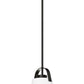 Z-Lite Z Studio 8" Matte Black Steel and Ivory Fabric Pendant Light
