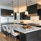 Z-Lite Z Studio 8" Matte Black Steel and Ivory Fabric Pendant Light