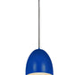 Z-Lite Z Studio Dome Pendant 10" 1-Light Blue Iron Pendant Light