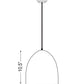 Z-Lite Z Studio Dome Pendant 10" 1-Light Blue Iron Pendant Light