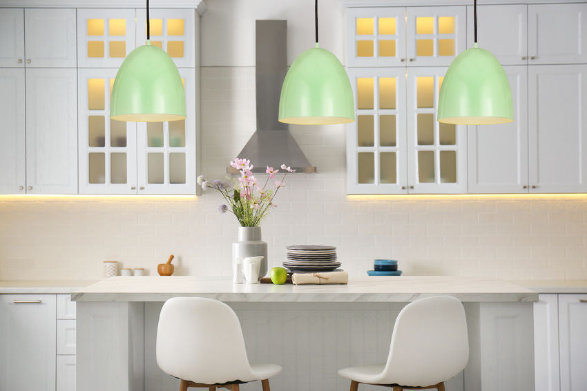 Z-Lite Z Studio Dome Pendant 10" 1-Light Mint Iron Pendant Light