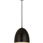 Z-Lite Z Studio Dome Pendant 10" 1-Light Satin Black Iron Pendant Light