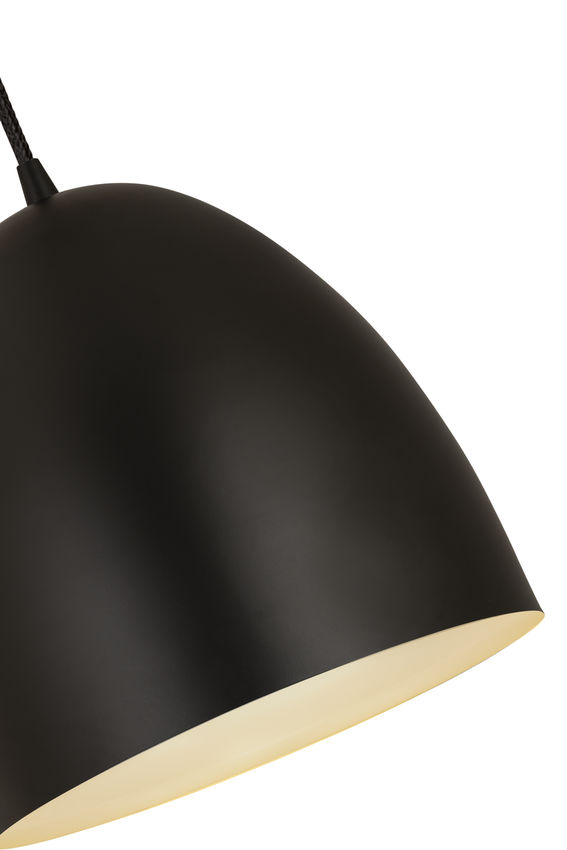 Z-Lite Z Studio Dome Pendant 10" 1-Light Satin Black Iron Pendant Light