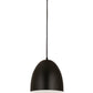 Z-Lite Z Studio Dome Pendant 10" 1-Light Satin Black Iron Pendant Light