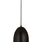 Z-Lite Z Studio Dome Pendant 10" 1-Light Satin Black Iron Pendant Light