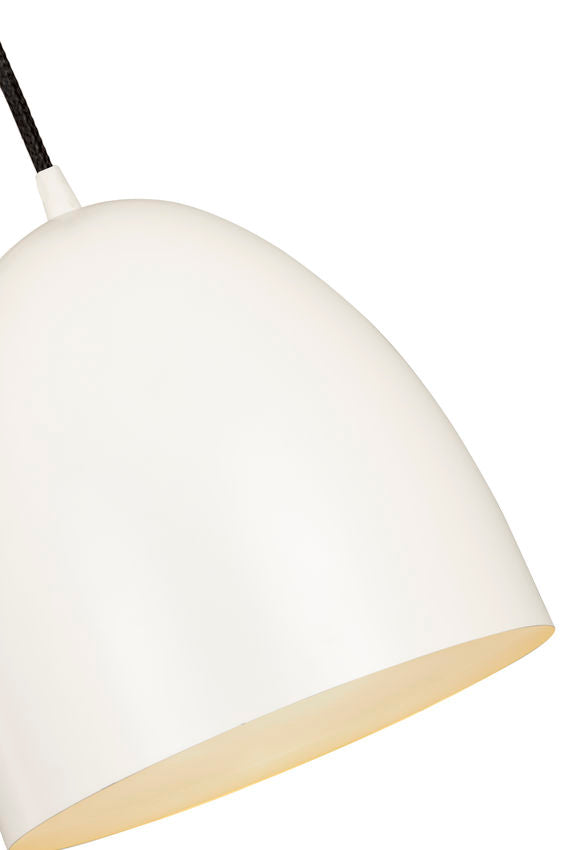 Z-Lite Z Studio Dome Pendant 10" 1-Light Satin White Iron Pendant Light