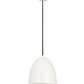 Z-Lite Z Studio Dome Pendant 10" 1-Light Satin White Iron Pendant Light