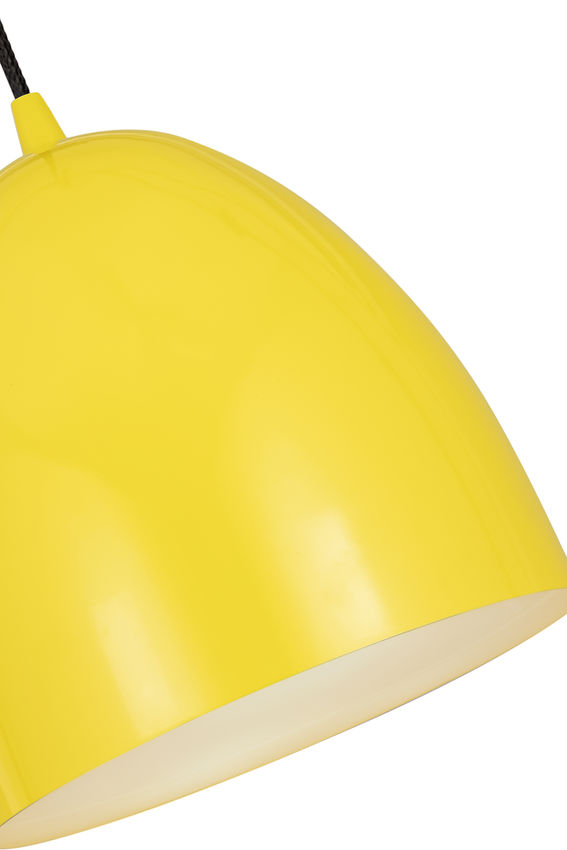 Z-Lite Z Studio Dome Pendant 10" 1-Light Yellow Iron Pendant Light