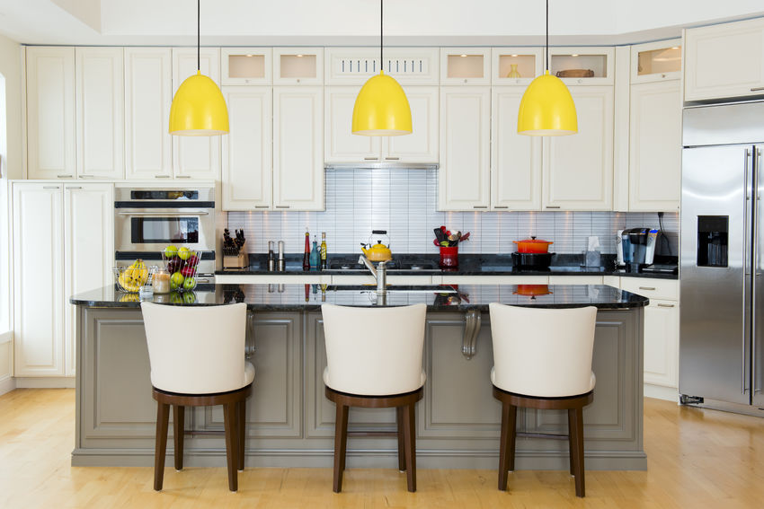 Z-Lite Z Studio Dome Pendant 10" 1-Light Yellow Iron Pendant Light