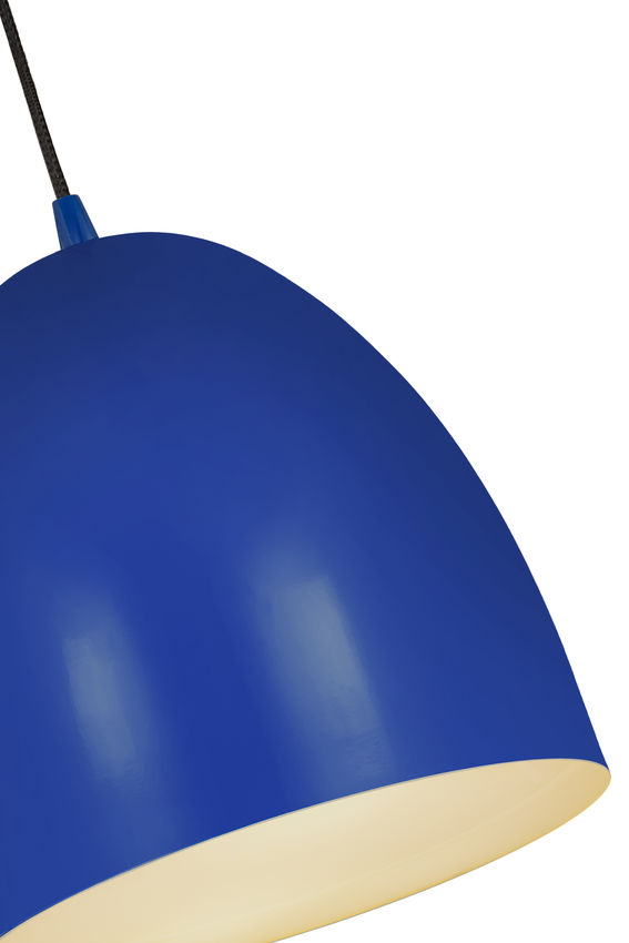 Z-Lite Z Studio Dome Pendant 12" 1-Light Blue Iron Pendant Light