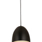 Z-Lite Z Studio Dome Pendant 12" 1-Light Satin Black Iron Pendant Light