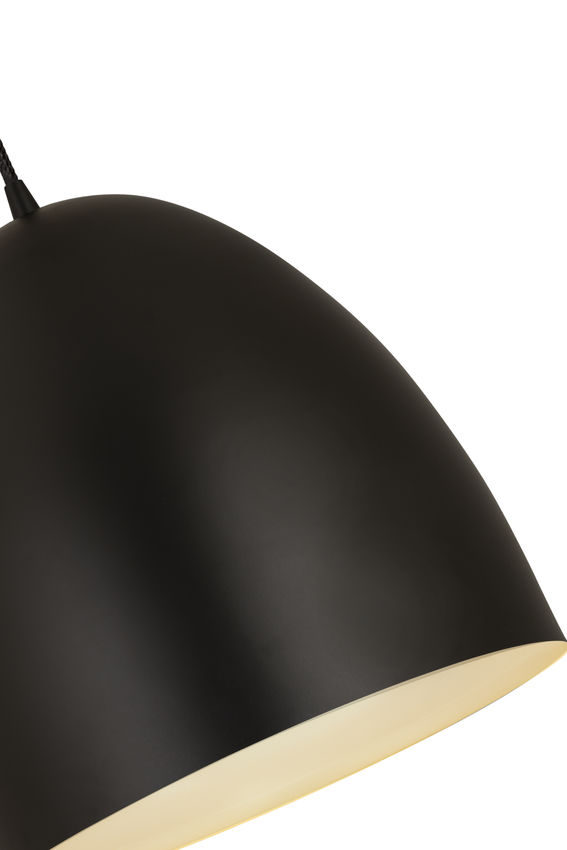 Z-Lite Z Studio Dome Pendant 12" 1-Light Satin Black Iron Pendant Light