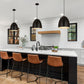 Z-Lite Z Studio Dome Pendant 12" 1-Light Satin Black Iron Pendant Light