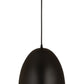 Z-Lite Z Studio Dome Pendant 12" 1-Light Satin Black Iron Pendant Light