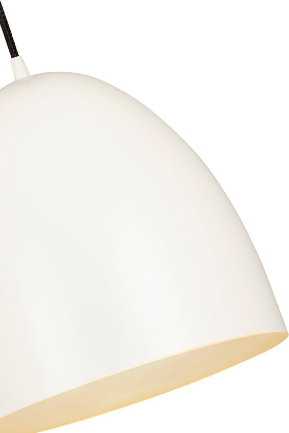 Z-Lite Z Studio Dome Pendant 12" 1-Light Satin White Iron Pendant Light