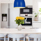 Z-Lite Z Studio Dome Pendant 19" 3-Light Blue Iron Pendant Light