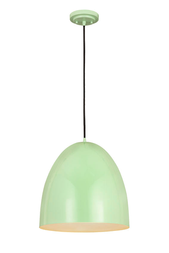 Z-Lite Z Studio Dome Pendant 19" 3-Light Mint Iron Pendant Light