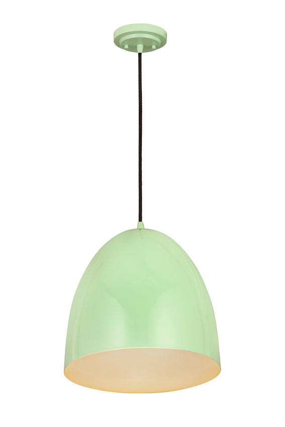 Z-Lite Z Studio Dome Pendant 19" 3-Light Mint Iron Pendant Light