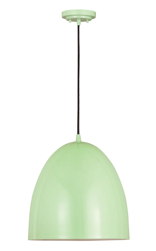 Z-Lite Z Studio Dome Pendant 19" 3-Light Mint Iron Pendant Light