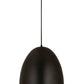 Z-Lite Z Studio Dome Pendant 19" 3-Light Satin Black Iron Pendant Light