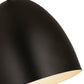 Z-Lite Z Studio Dome Pendant 19" 3-Light Satin Black Iron Pendant Light