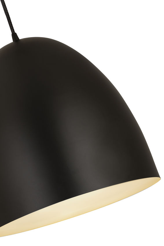 Z-Lite Z Studio Dome Pendant 19" 3-Light Satin Black Iron Pendant Light