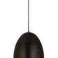 Z-Lite Z Studio Dome Pendant 19" 3-Light Satin Black Iron Pendant Light