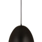 Z-Lite Z Studio Dome Pendant 19" 3-Light Satin Black Iron Pendant Light