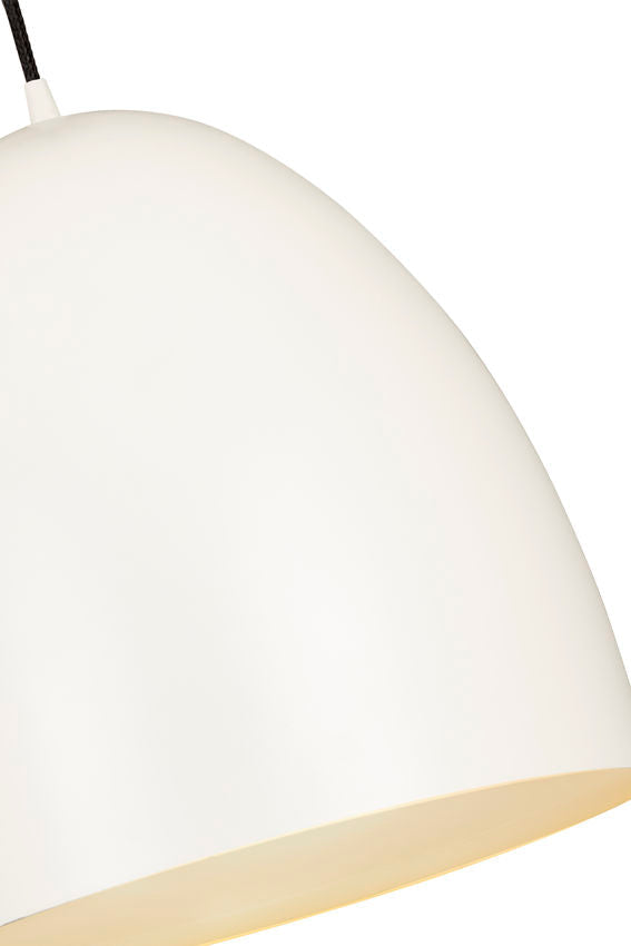 Z-Lite Z Studio Dome Pendant 19" 3-Light Satin White Iron Pendant Light