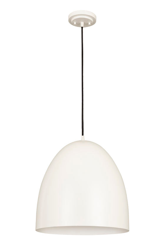 Z-Lite Z Studio Dome Pendant 19" 3-Light Satin White Iron Pendant Light