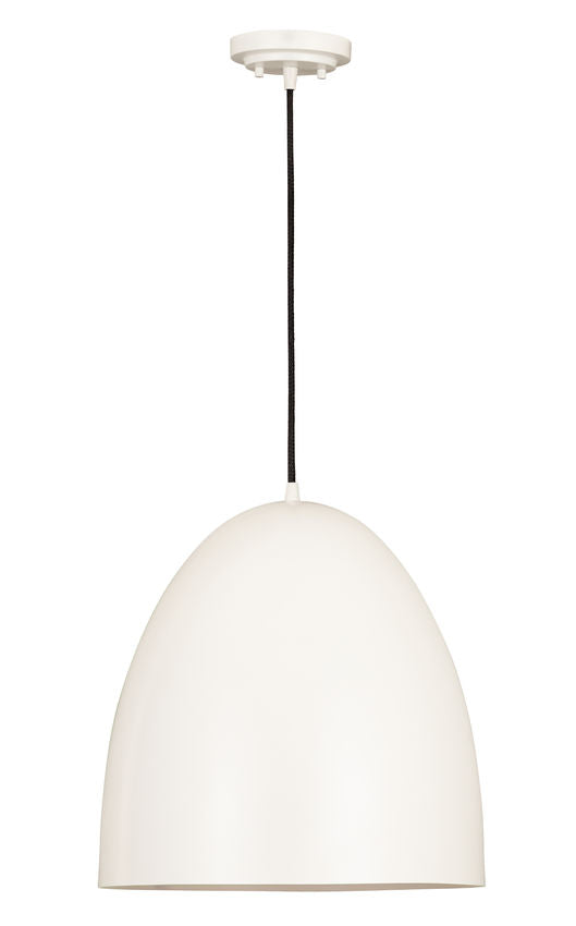 Z-Lite Z Studio Dome Pendant 19" 3-Light Satin White Iron Pendant Light