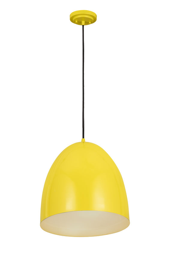 Z-Lite Z Studio Dome Pendant 19" 3-Light Yellow Iron Pendant Light