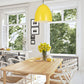Z-Lite Z Studio Dome Pendant 19" 3-Light Yellow Iron Pendant Light