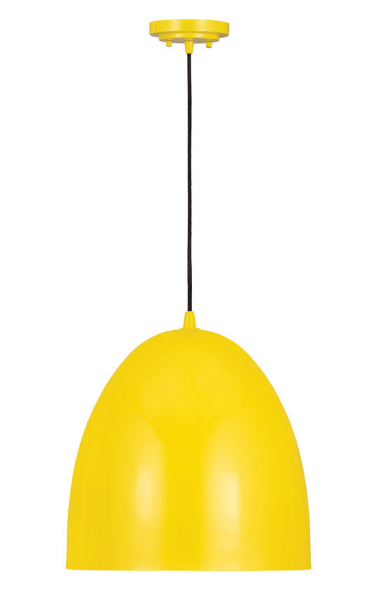 Z-Lite Z Studio Dome Pendant 19" 3-Light Yellow Iron Pendant Light